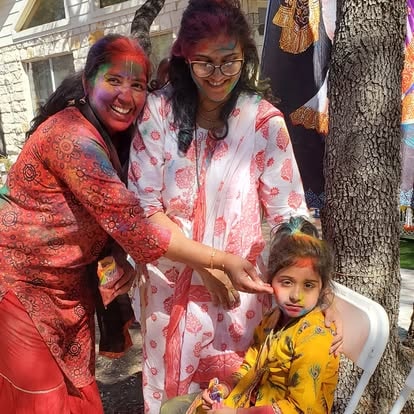 Devotees at community program at ISKCON Cedar Park
