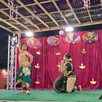 Traditional Indian dance performance at ISKCON Cedar Park