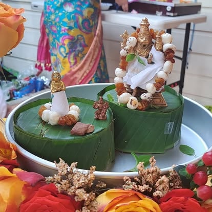 Devotees at community gathering at ISKCON Cedar Park