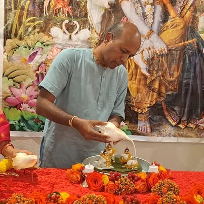 Devotees at community gathering at ISKCON Cedar Park