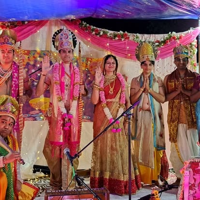 Traditional Indian wedding ceremony at ISKCON Cedar Park